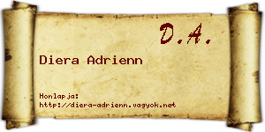 Diera Adrienn névjegykártya